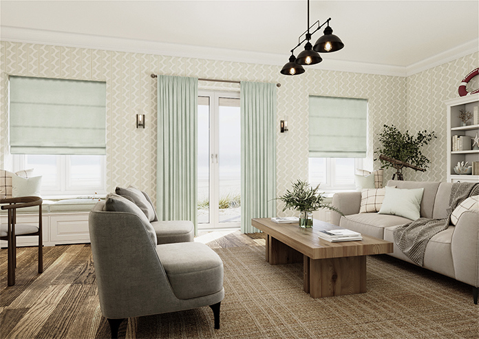 Faux Suede, Duckegg - Made to Measure Curtains - Image 7